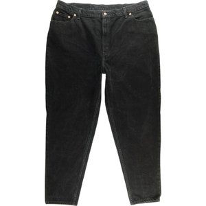 Levi's 522 Mom Black Jeans Women's Plus 24 Vintage VTG Red Tab High Rise A943